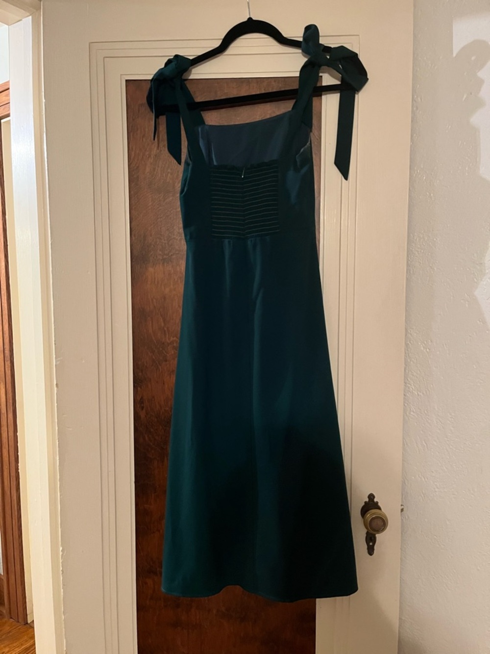 Petal & Pup Dark Teal Tie-Shoulder Midi Dress - Picture 2 of 3